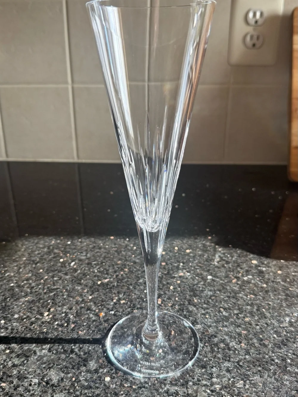 Vera Wang Clear Crystal Champagne Flute